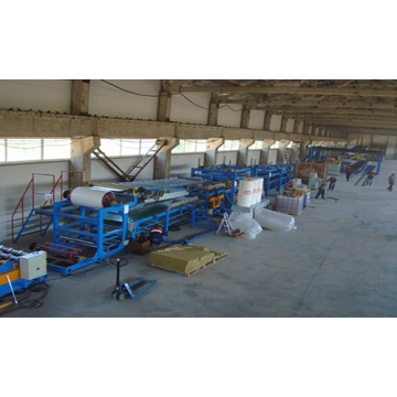 PLC Control System PU Formed Sectional Sandwich Panel Production Line